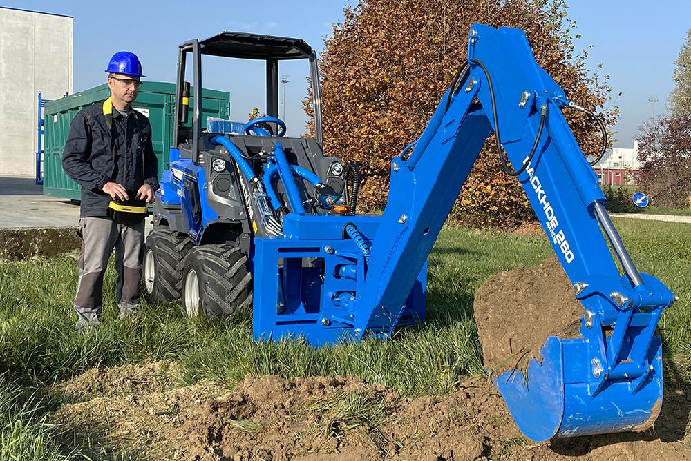 Radio controlled backhoe