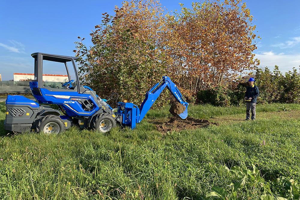 Radio controlled backhoe