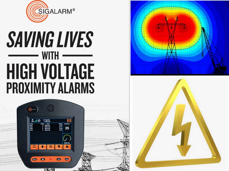 Yüksek gerilim hattı uyarı cihazı