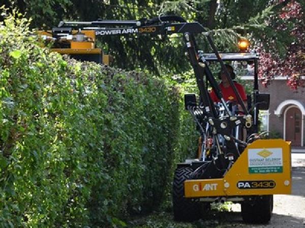 Arm mover mulching unit