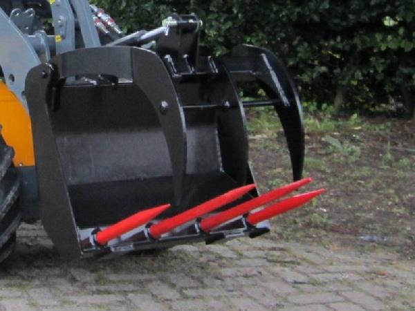 Manure forks with top clamp