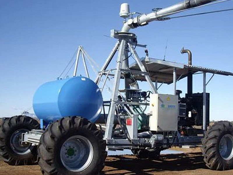 remote control and monitoring of irrigation on large farm
