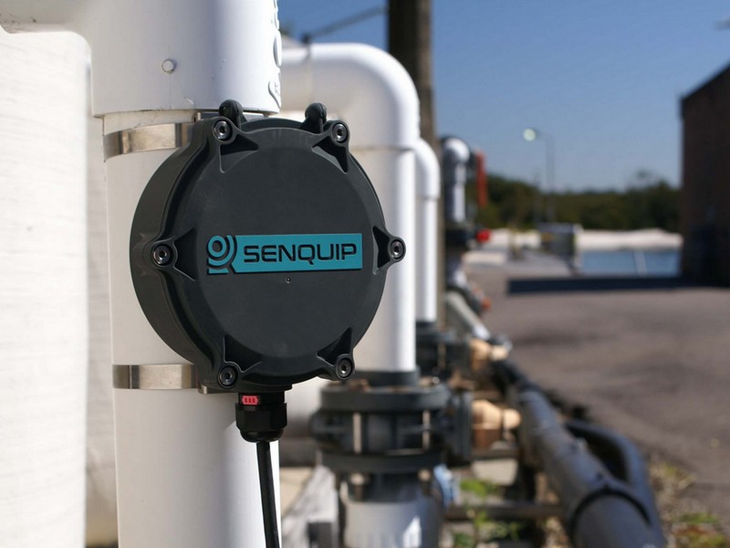 Monitoring filter pressure at a fish farm 