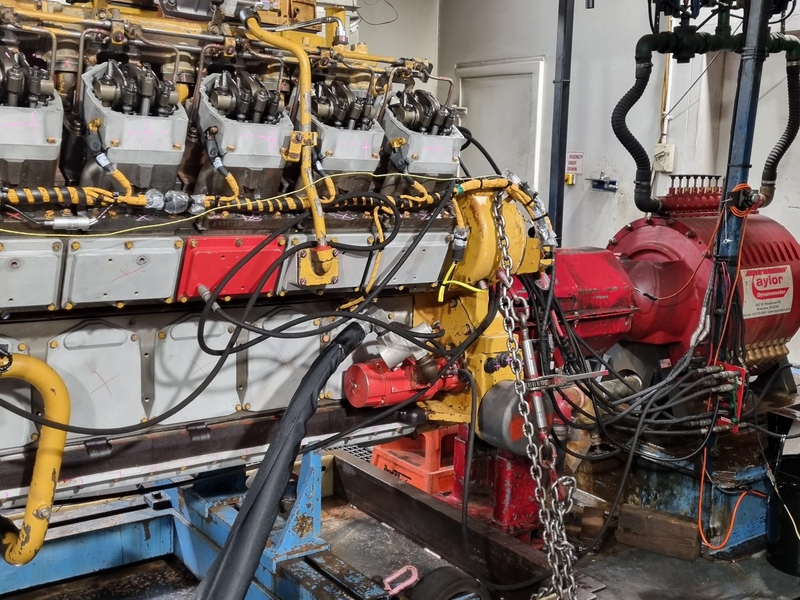 Oil monitoring on a dyno to check for fuel and coolant contamination 